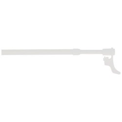 Tringle néorido plus d.9mm long.65/110cm rivet blanc mat