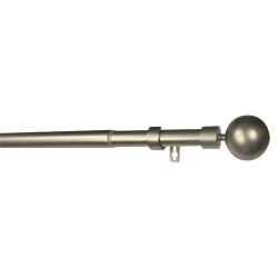 Kit Ø19/16 extensible 1m20/2m10 boule orlando nickel brosse
