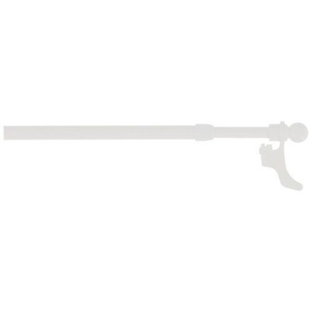 Tringle néorido plus d.9mm long.40/65cm boule blanc mat