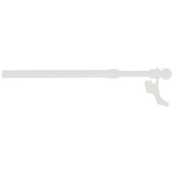 Tringle néorido plus d9 25/40cm boule blanc mat