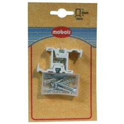 Support plafond simple blanc x2 blister