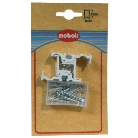 Support plafond simple blanc x2 blister