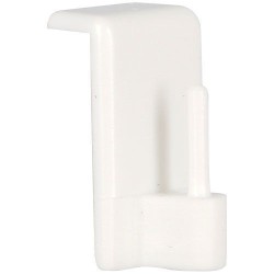 Pitons adhésifs crochet blanc blister de 4