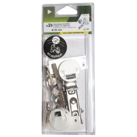 Charnière invisible d35 en applique sc x2