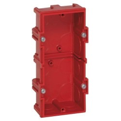 Boîte Batibox maçonnerie carrée 2p profondeur 40mm