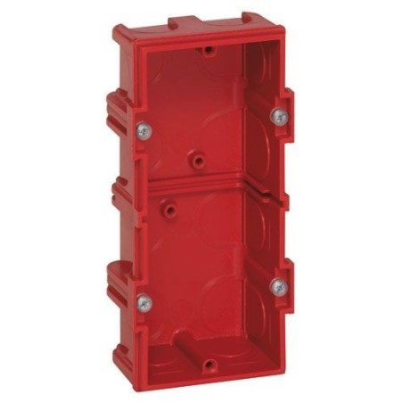 Boîte Batibox maçonnerie carrée 2p profondeur 40mm