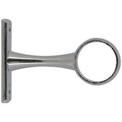 Support dressing d25mm h70mm métal chrome x2