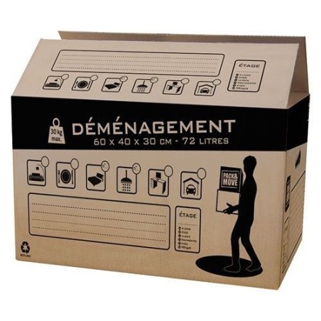 Carton déménagement 72l packmove