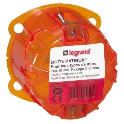 Boîte batibox multimatériaux 1p diam.67 50mm