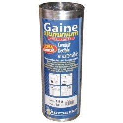 Gaine flexible alu d.100 3ml filet