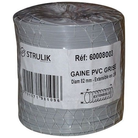 Gaine souple pvc filet d.80mm 3ml