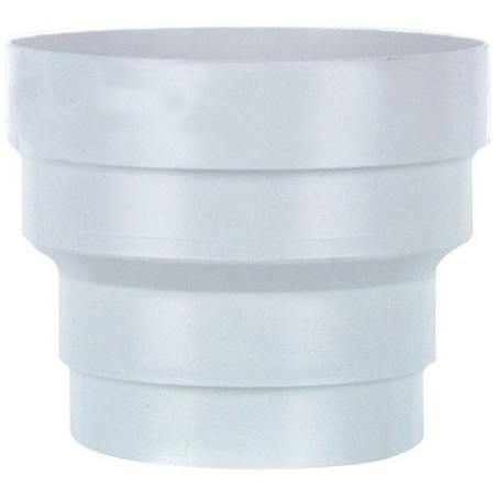 Réduction pvc blanc d.125 à 100mm