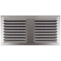 Grille alu anodisé persienne à moustiquaire 200x200 sachet