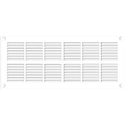 Grille plastique rect.extra-plate blanc 97cm ² 254x110 s/c