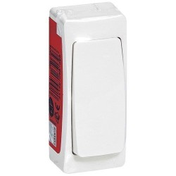 Asl interrupteur simple blanc