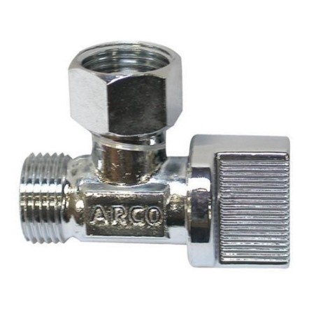 Robinet chasse 12x17 1/4 tour chrome équerre vrac
