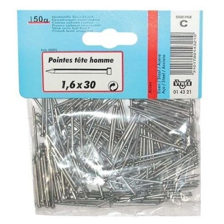 Pointe TH acier 1.1x25 130g