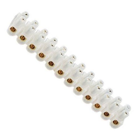 Barrette raccord 6mm2 nylbloc blanc vrac