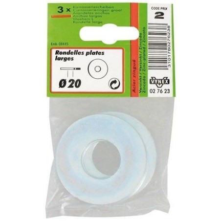 Rondelle large diam.18mm x4 en boîte