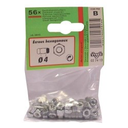 Ecrou 6 pans d. 6mm  az x31 en sachet