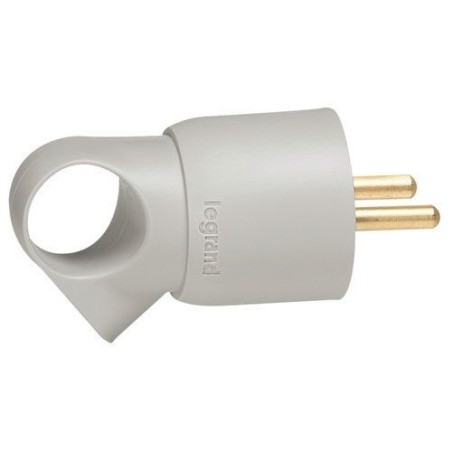 Fiche mâle 2p+t annela gris vrac