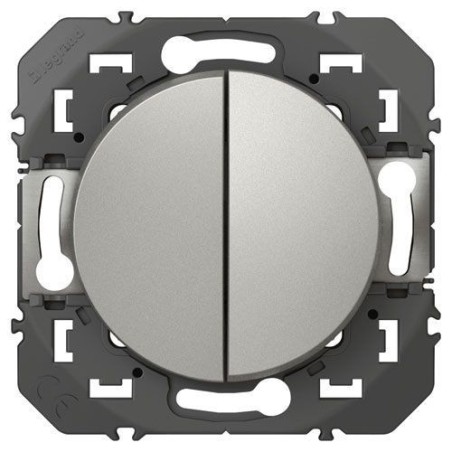 Double va-et-vient 10a aluminium Dooxie