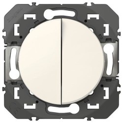 Double va-et-vient 10a blanc Dooxie