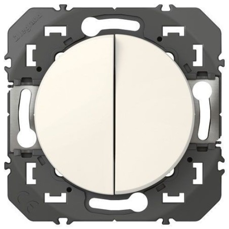 Double va-et-vient 10a blanc Dooxie