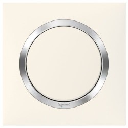 Plaque 1P blanc chrome Dooxie