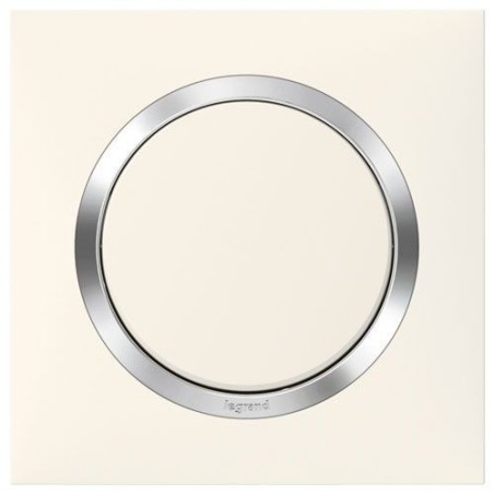 Plaque 1P blanc chrome Dooxie