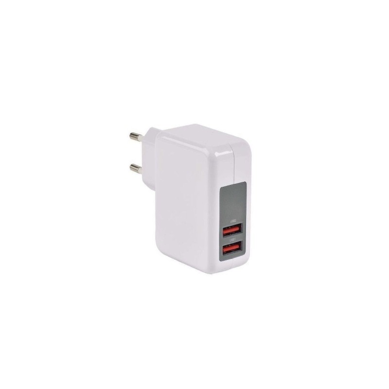 Chargeur usb sur secteur 230v 5v/3.4a smart charge