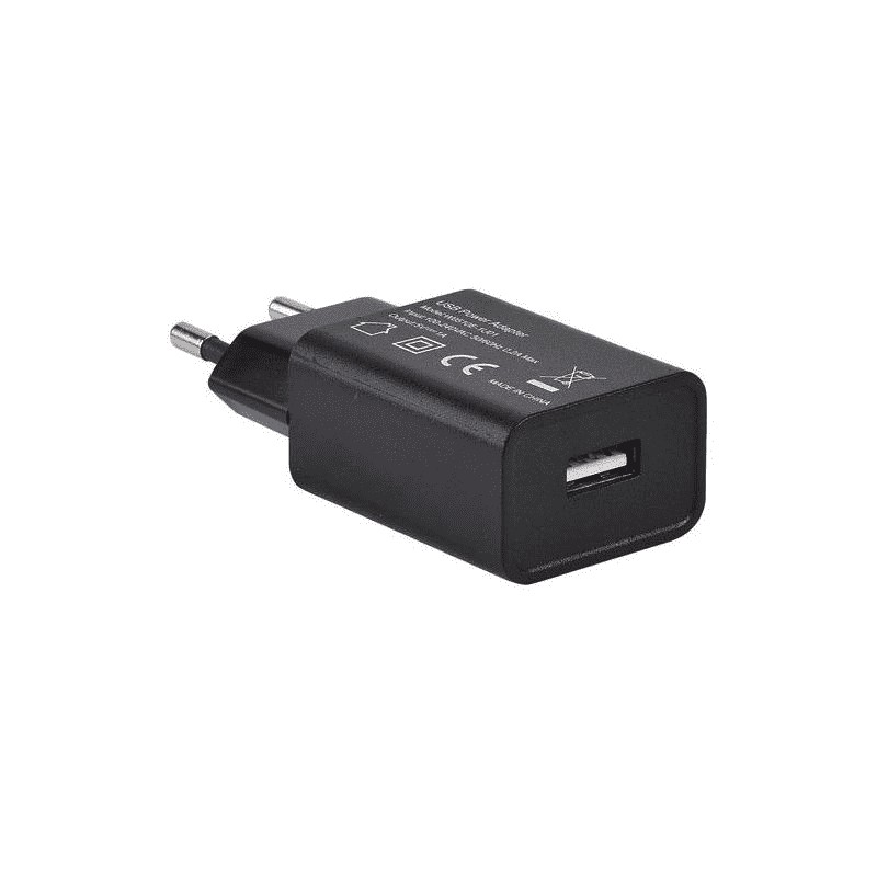 Chargeur usb sur secteur 230v 5v/1a noir