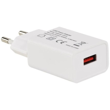Chargeur usb sur secteur 230v 5v/2.4a smart charge