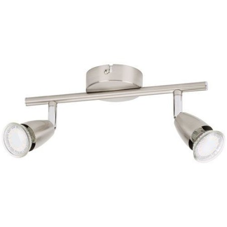 Spot led GU10 2x3W acier brossé