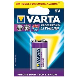 Pile lithium 9V 6122 blister de 1