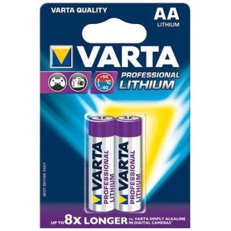 Pile lithium AA professional blister de 2