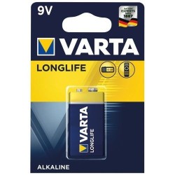 Pile alcal. longlife 6LR61 9V blister de 1