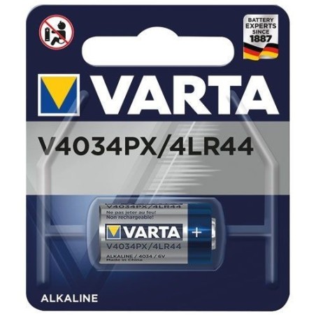 Pile électronique alcaline4LR44 V4034PX blister de 1