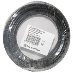 Câble H03VVH2F 2x0.75 10m noir couronne