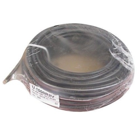 Cable rigide R2V 3G2.5 50m noir couronne