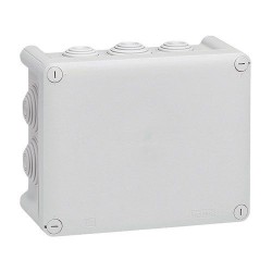 Boîte dérivation 155x110x74 Plexo gris 10 embouts vrac
