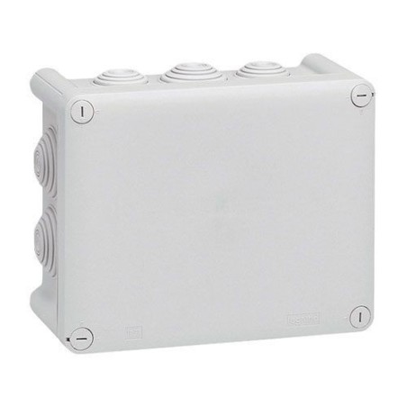 Boîte dérivation 155x110x74 Plexo gris 10 embouts vrac