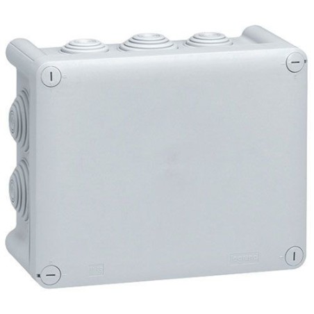 Boîte dérivation 180x140x86 Plexo gris 10 embouts vrac