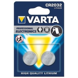 Pile lithium bouton CR2032 blister de 2