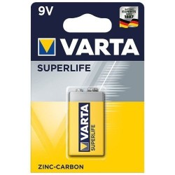 Pile saline 6F22 9V varta blister de 1