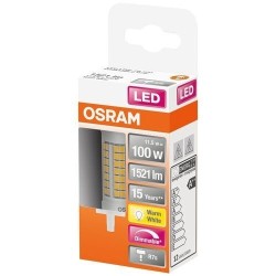 Led crayon variable 78mm 11.5w r7s 1521lm 2700K chd bte 1