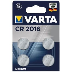 Pile electronique lithium CR2016 x 4