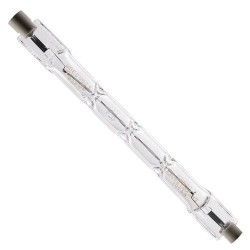 Tube r7s halogène  75mm  48W blister 1