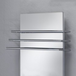 Barres sèche-serviettes - Pour radiateurs verticaux L 63 cm - Chromé