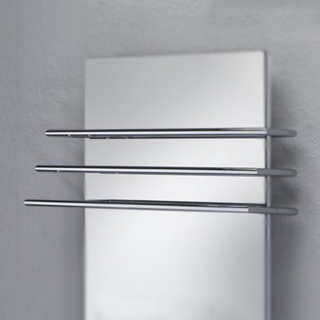 Barres sèche-serviettes - Pour radiateurs verticaux L 63 cm - Chromé